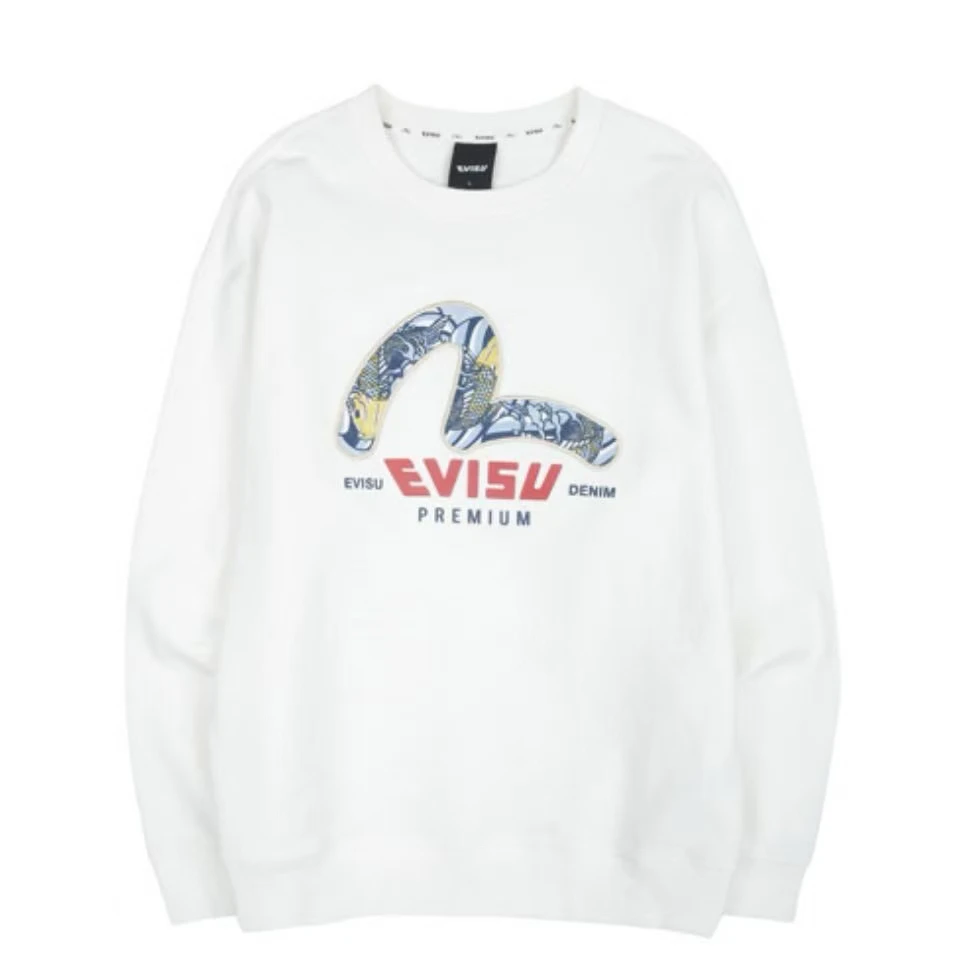 韩版大标刺绣白色卫衣705