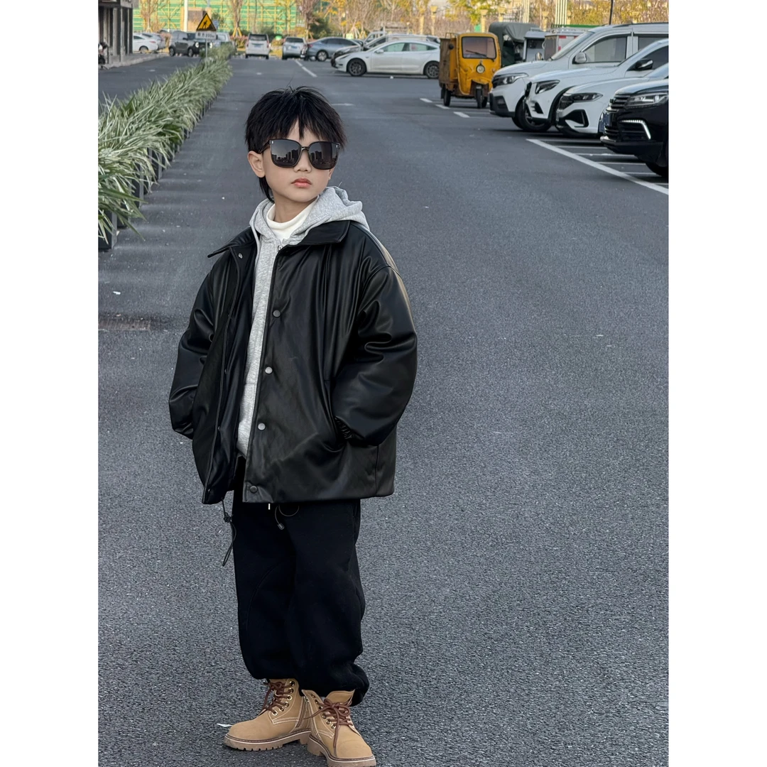 现货THE LUHAN【独家记忆】冬款90皮绒羽绒服美式亲子装中大童24689