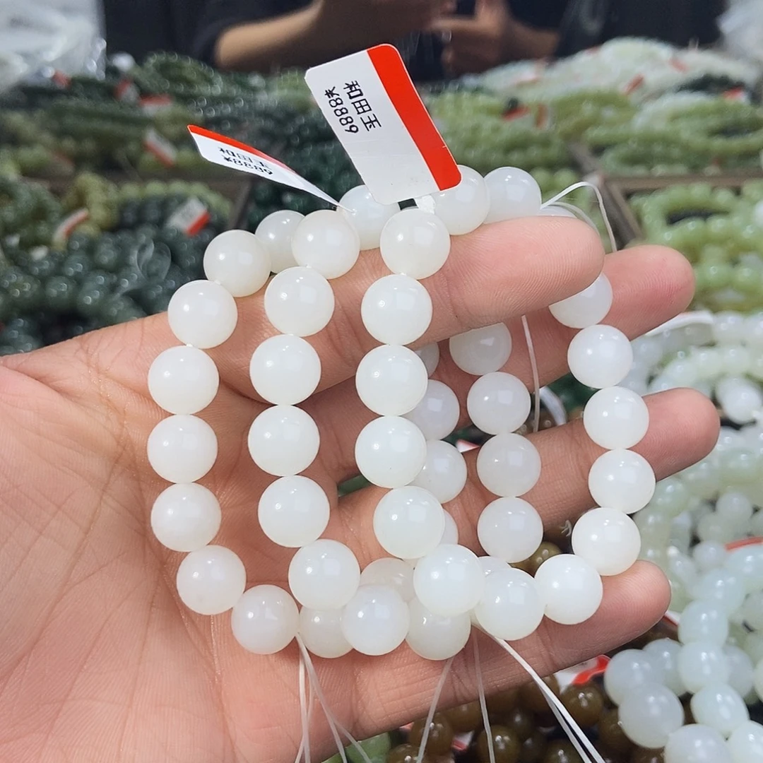 和田玉未镶嵌手串天然卡12且末天泰料多样性拍一发一