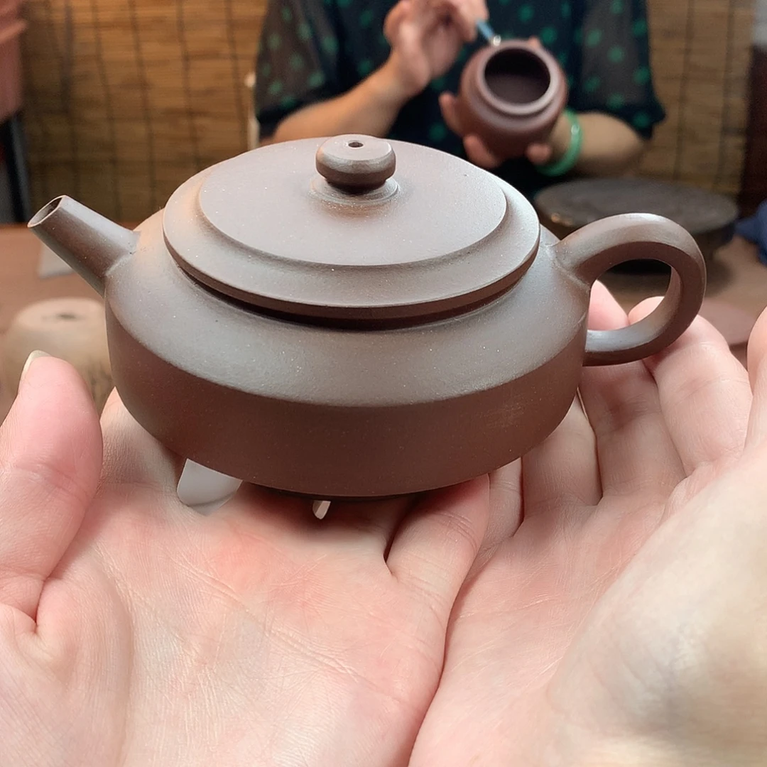 茶壶紫砂仲芳周盘 紫泥 180cc 周宜君