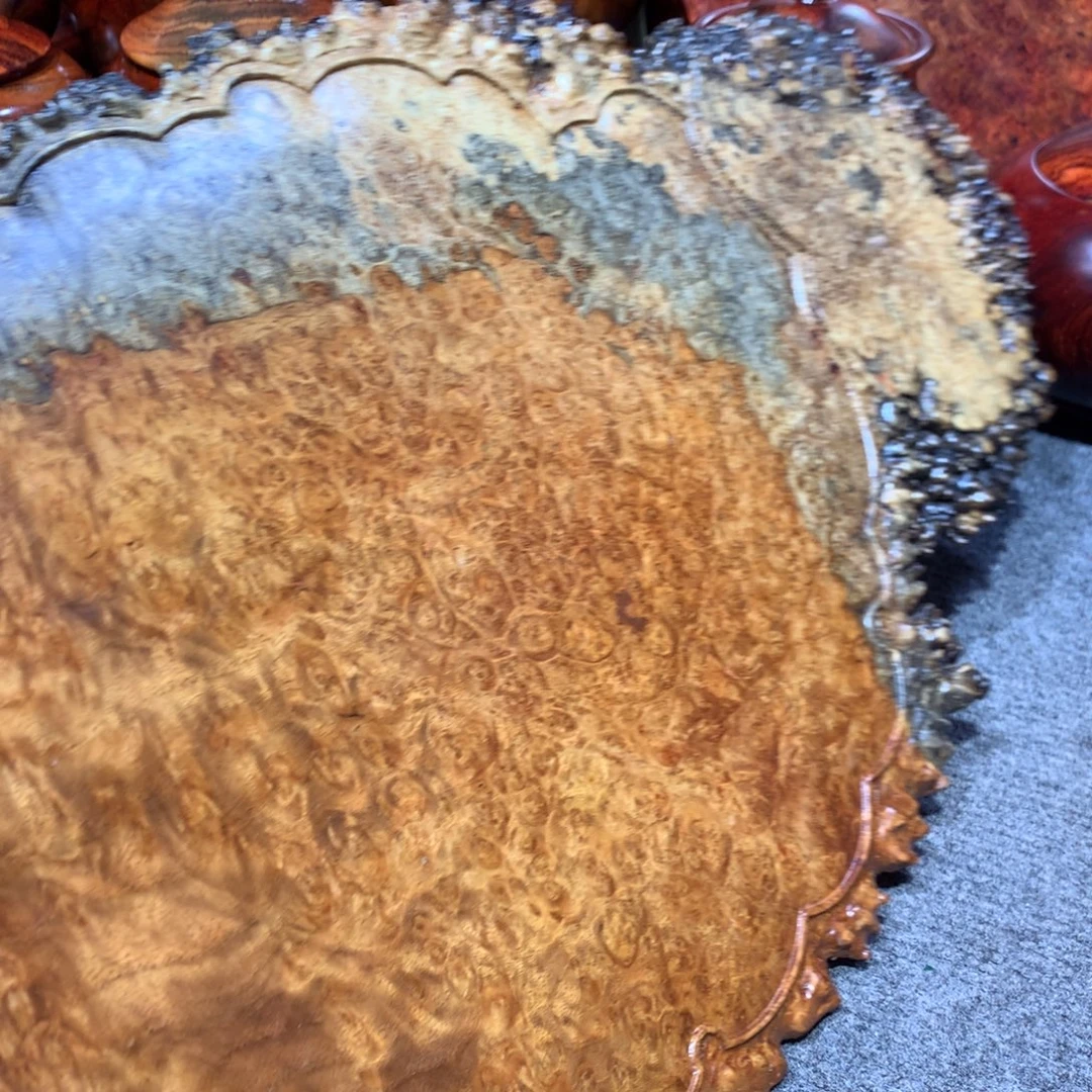 如***风木花梨木瘤疤干泡台