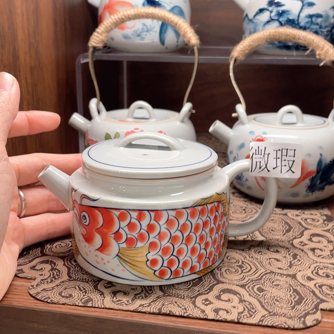 微瑕釉下彩纯手绘