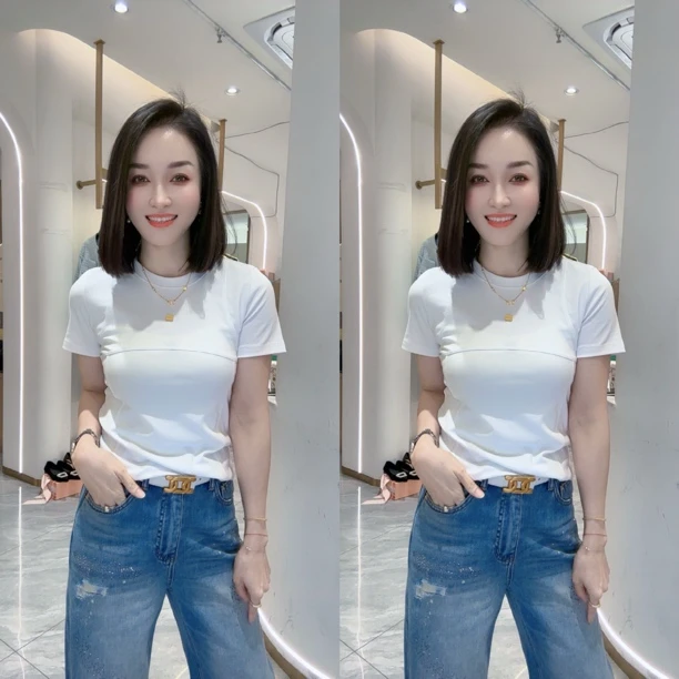 （少琴家）2025新款时尚百搭休闲简约T恤992530