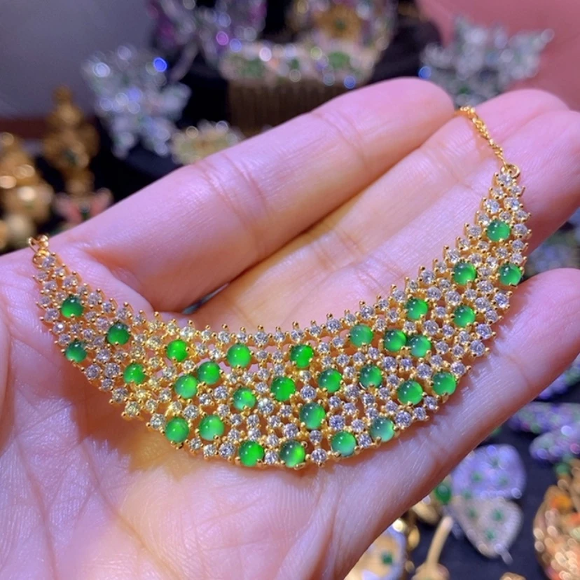 【闪购商品】银S925镶嵌挂件翡翠