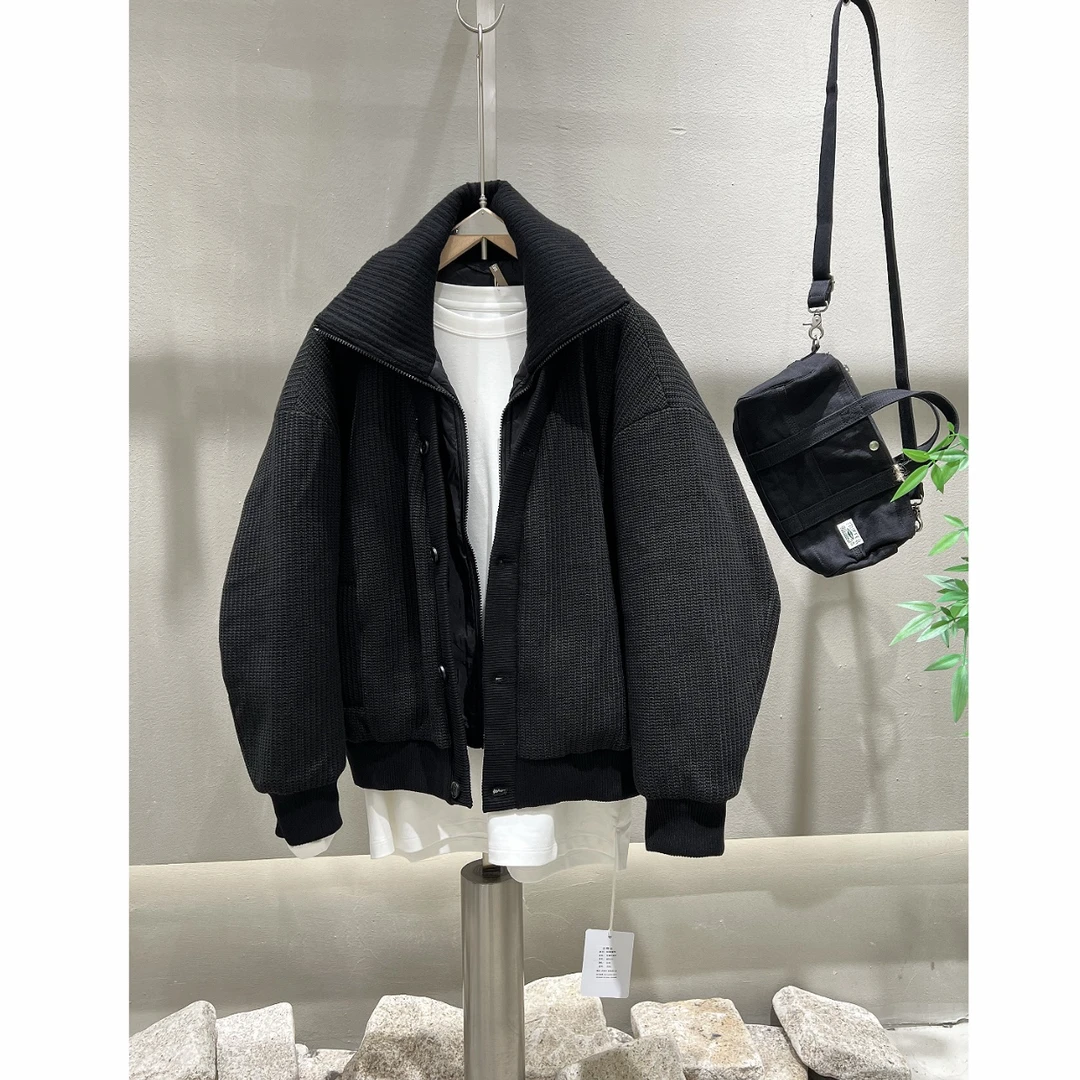 90鹅绒高级感痞帅假两件拼接羽绒服13-5590