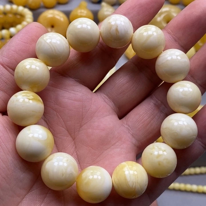 琥珀未镶嵌手链手串