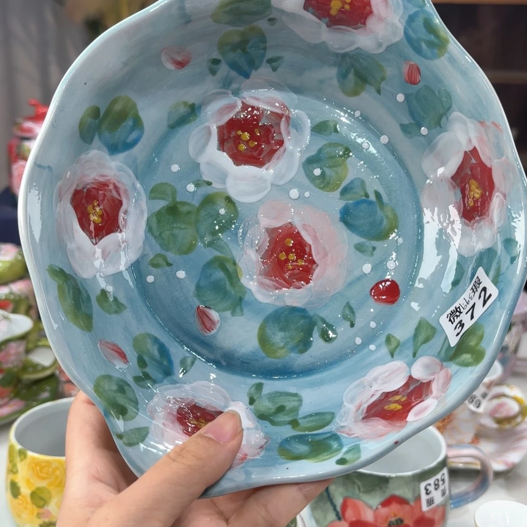 景德镇手绘高温釉下彩陶瓷茶具