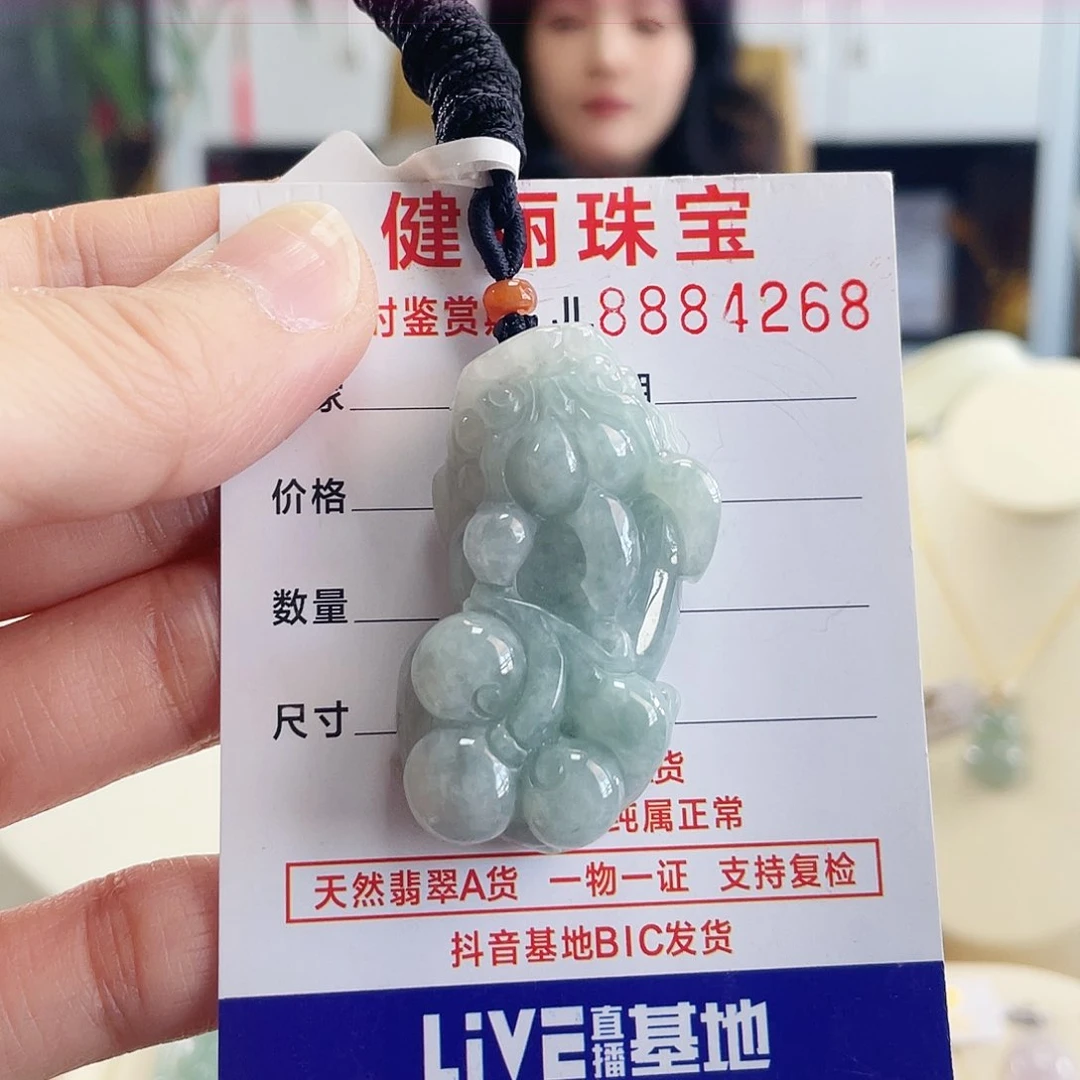 翡翠颈饰未镶嵌大貔貅