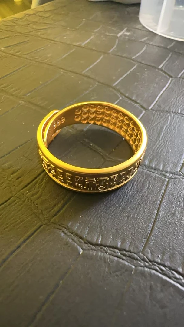 a486【六总推荐】珍藏版时尚百搭六字真言戒指