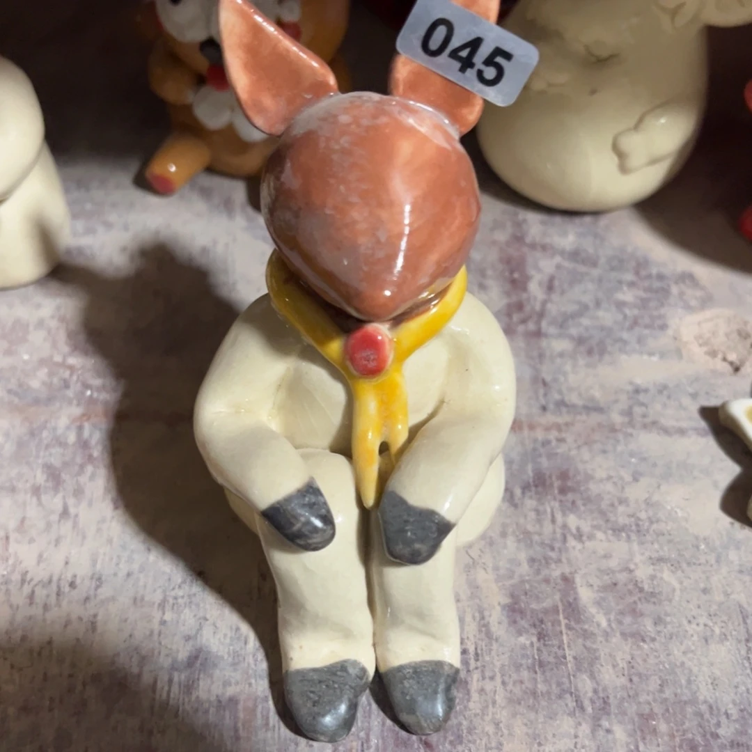 摆件纯手工抽象陶瓷摆件微瑕045