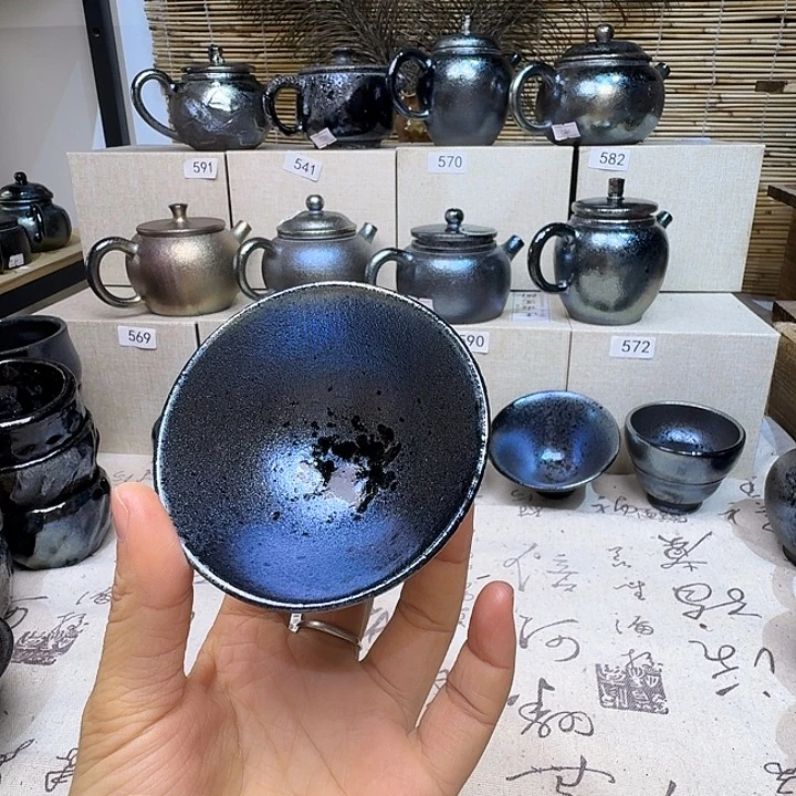 杯建水紫陶紫泥柴烧杯