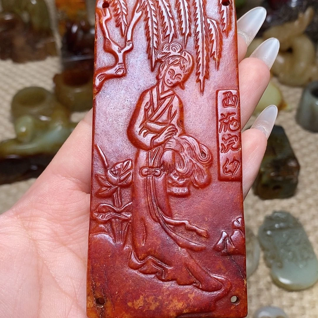 未镶嵌蛇纹石玉颈饰