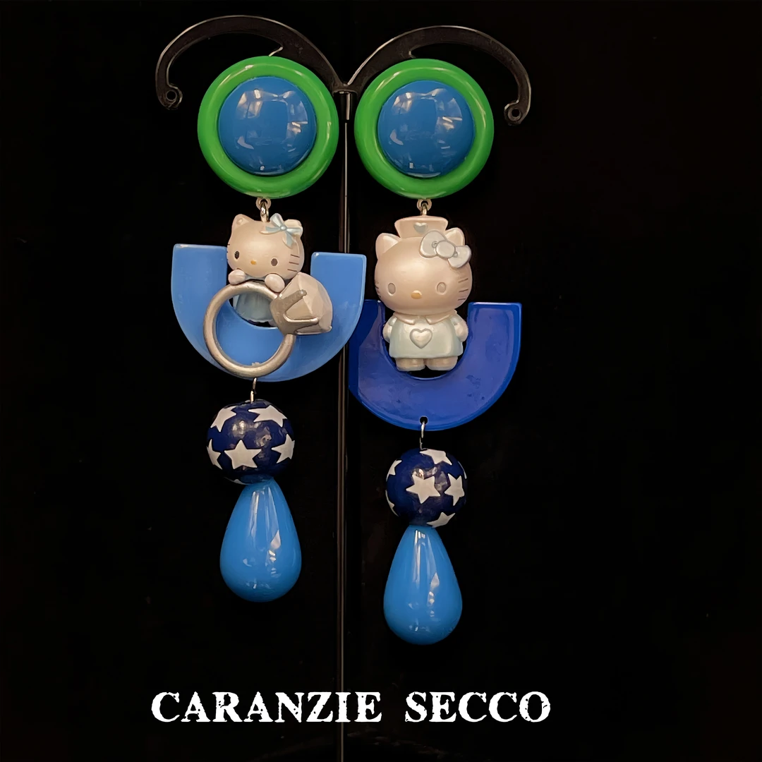 GSRANZIE SECCO 非金属树脂耳饰 【3072】原创设计小众手办手作耳环