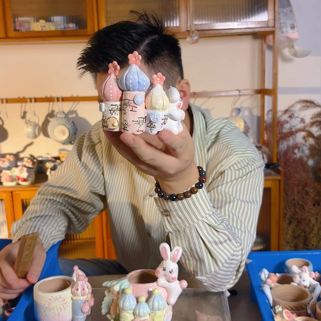 老梧家的手工多肉花盆