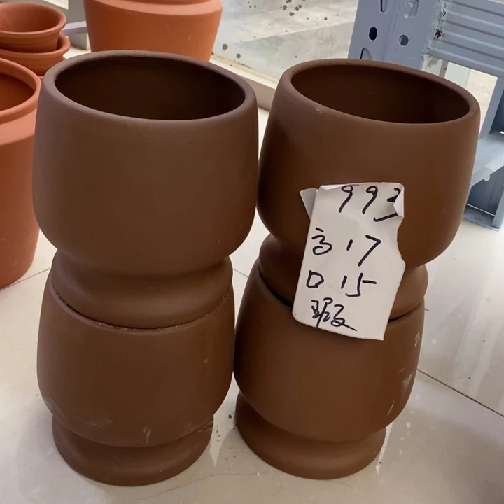 粗陶红陶绿植花盆993
