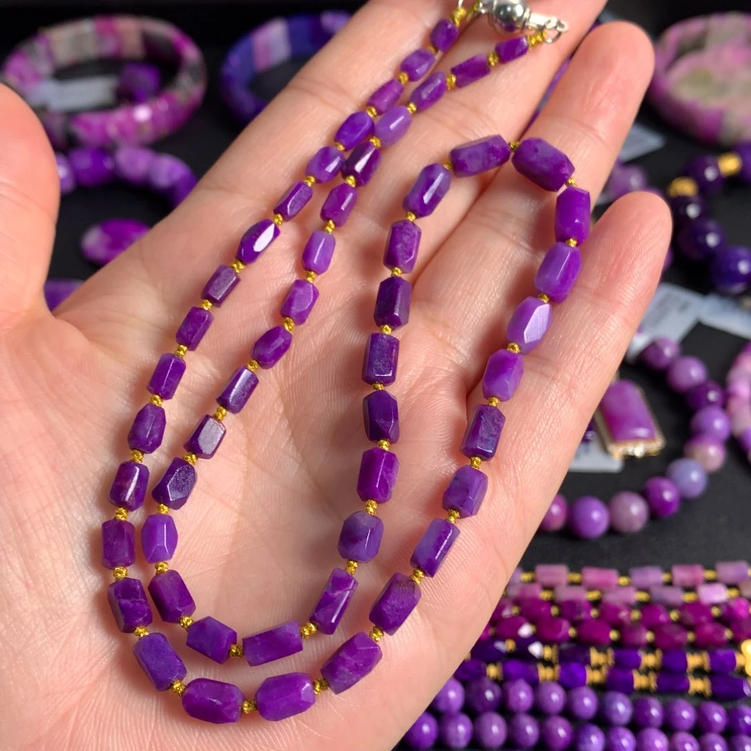 苏纪石（舒俱来）未镶嵌樱花项链