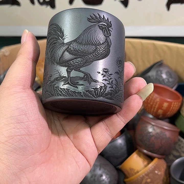 茶杯紫砂全手工紫砂主人杯
