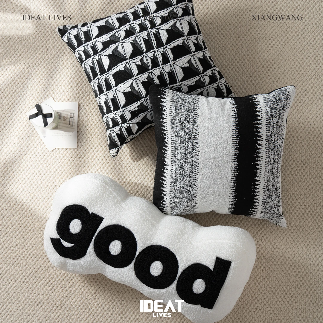 热销网红沙发抱枕轻奢床头飘窗装饰靠枕套时尚家居小摆件民宿适用