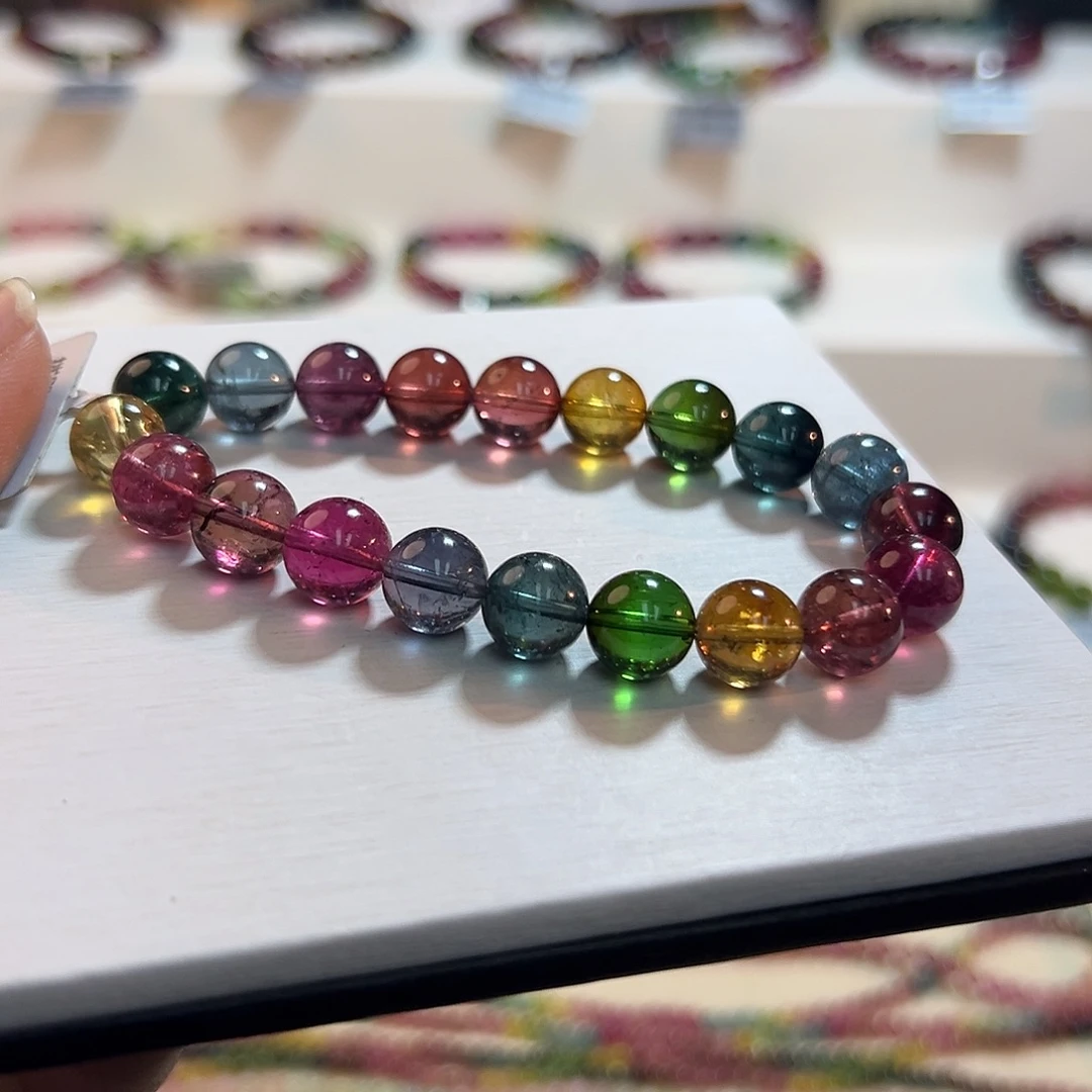 碧玺未镶嵌手链碧玺