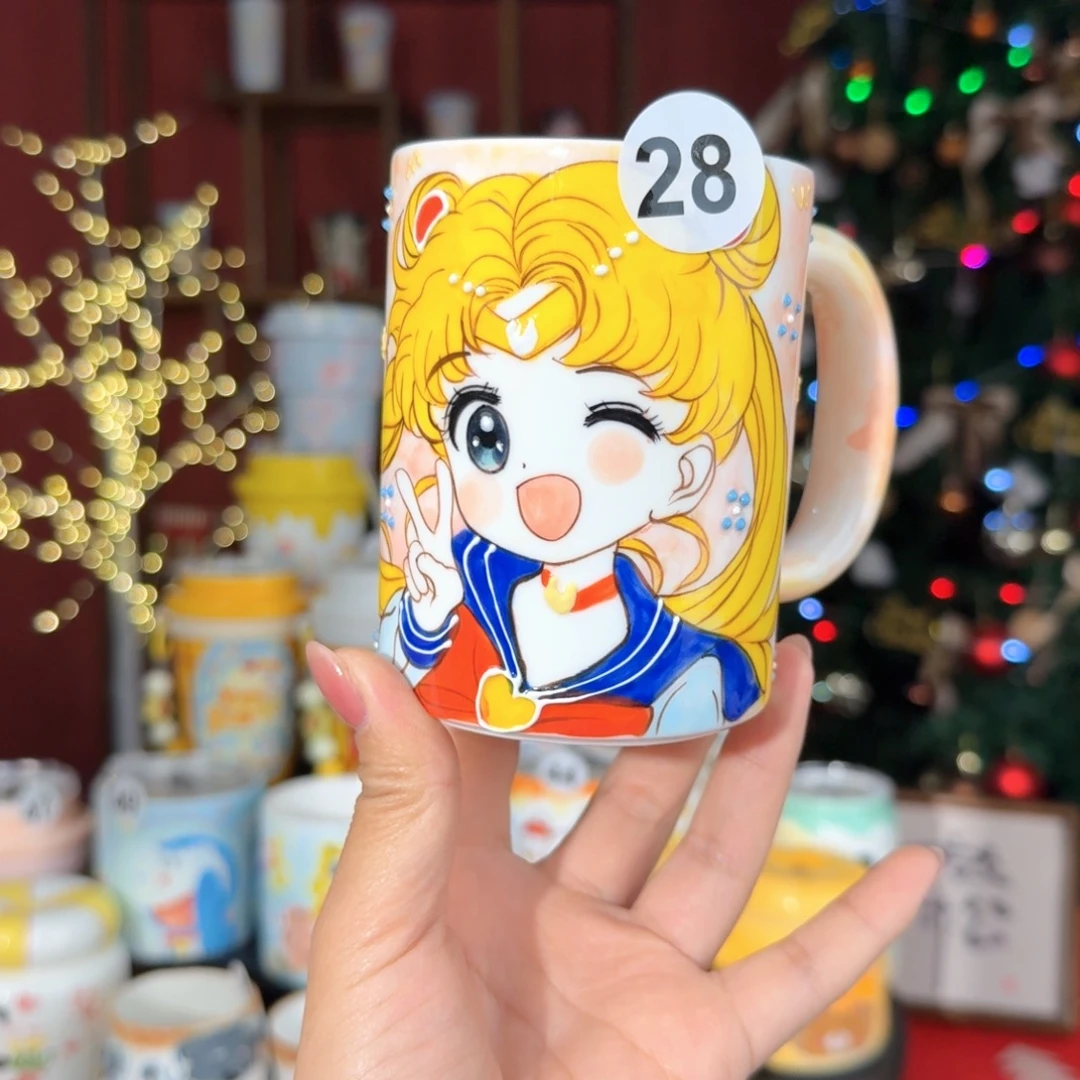 有***柿陶景德镇手绘高温釉下彩