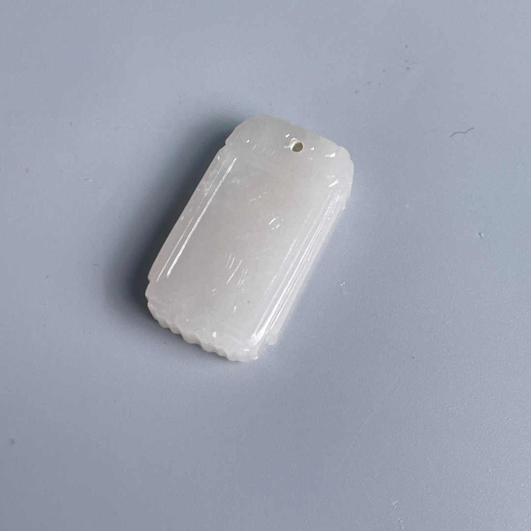 20世纪中期到后期和田玉芝亭牌-M25AT008118/手把件/摆件/绣花张