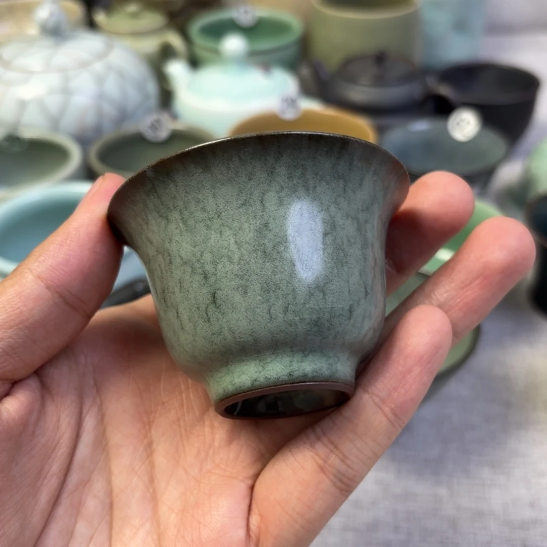 伟龙泉青瓷茶具杯子