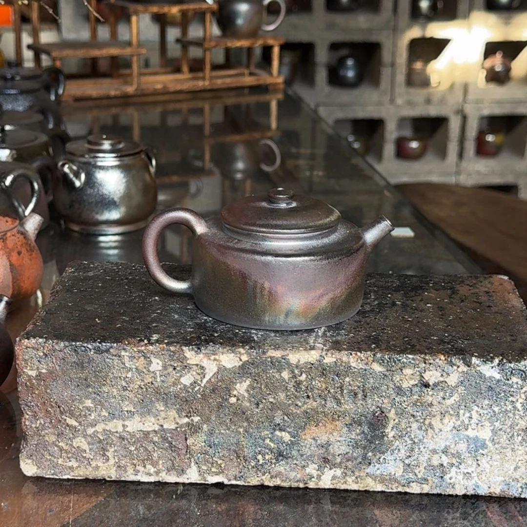 建水紫陶紫泥柴烧茶具