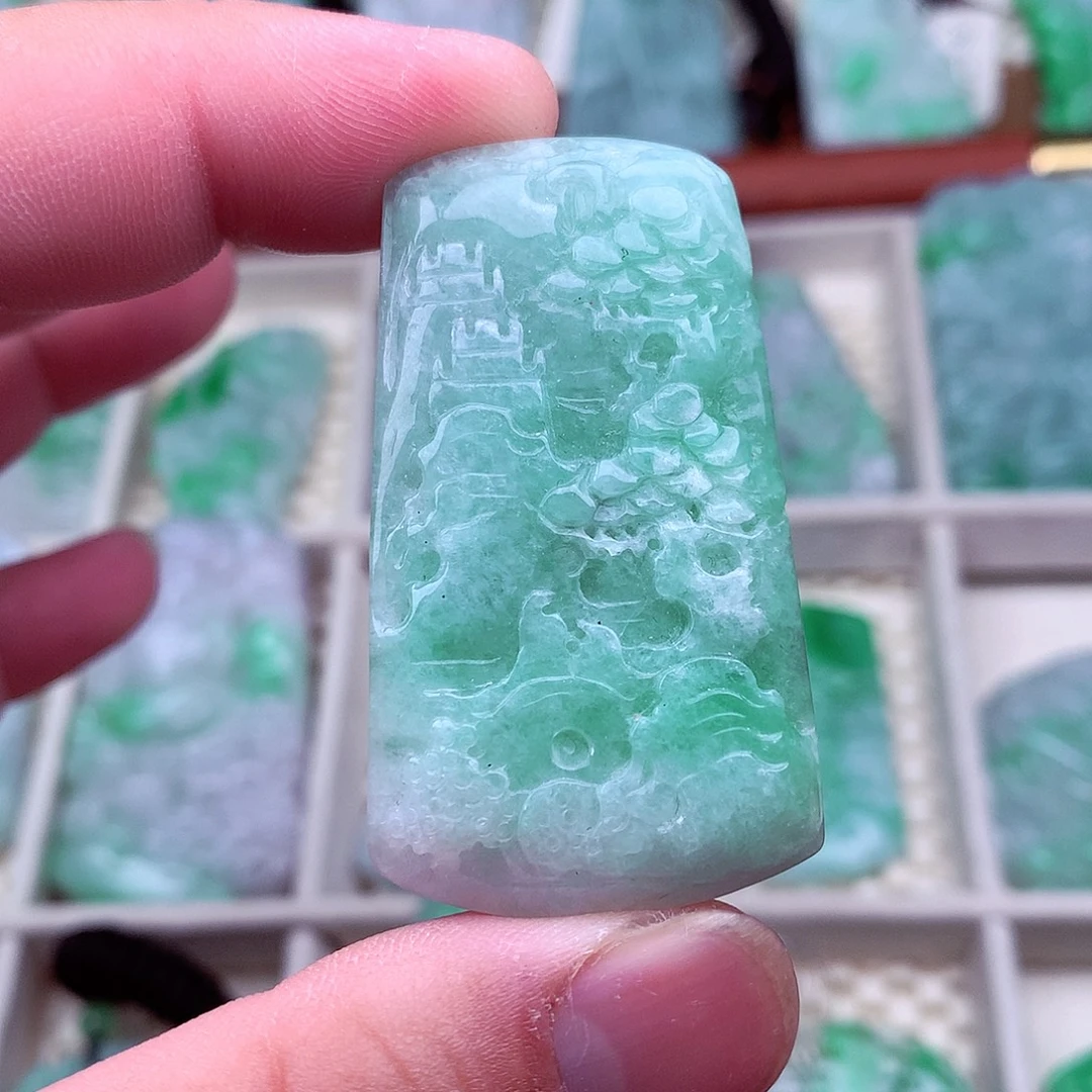 翡翠未镶嵌吊坠(不含链)