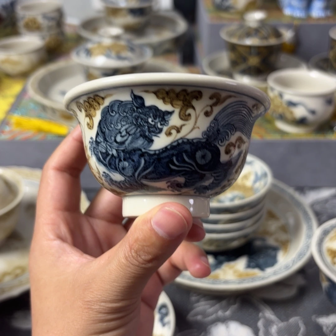 摆件景德镇手绘茶器