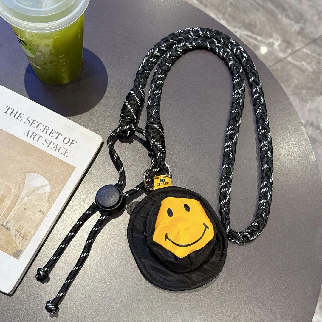 多功能可调节斜挎款手机挂绳三股编织耐用蓝牙零钱包配饰防摔户外