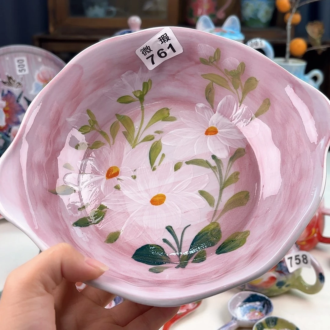 景德镇手绘高温釉下彩陶瓷茶具