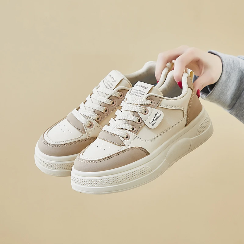 ins学生时尚休闲板鞋厚底小白鞋春秋韩版百搭板鞋鞋子女生女鞋