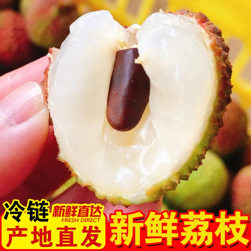 荔贵妃妃子笑荔枝精品中大果皮薄多汁肉厚现摘现发当季新鲜水果