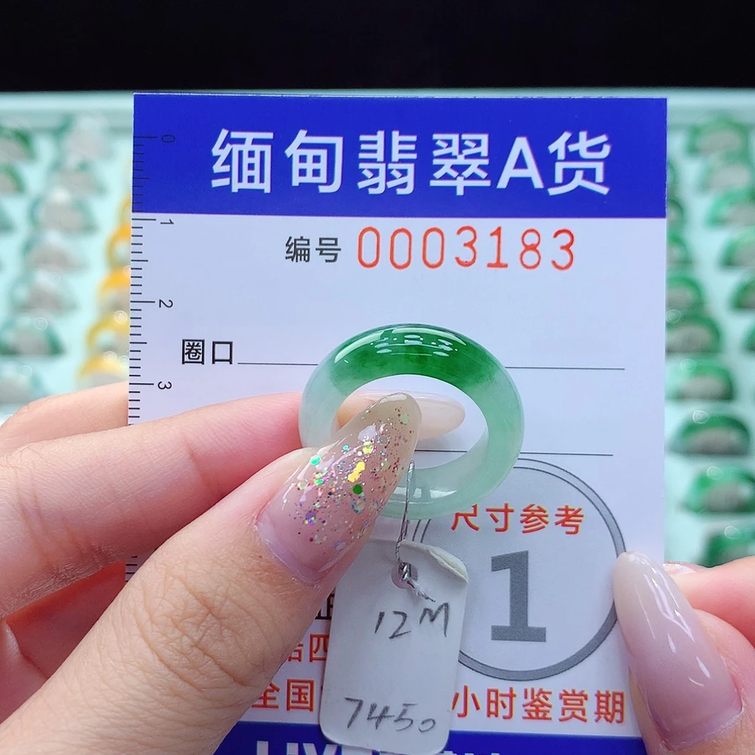 未镶嵌戒指翡翠12号