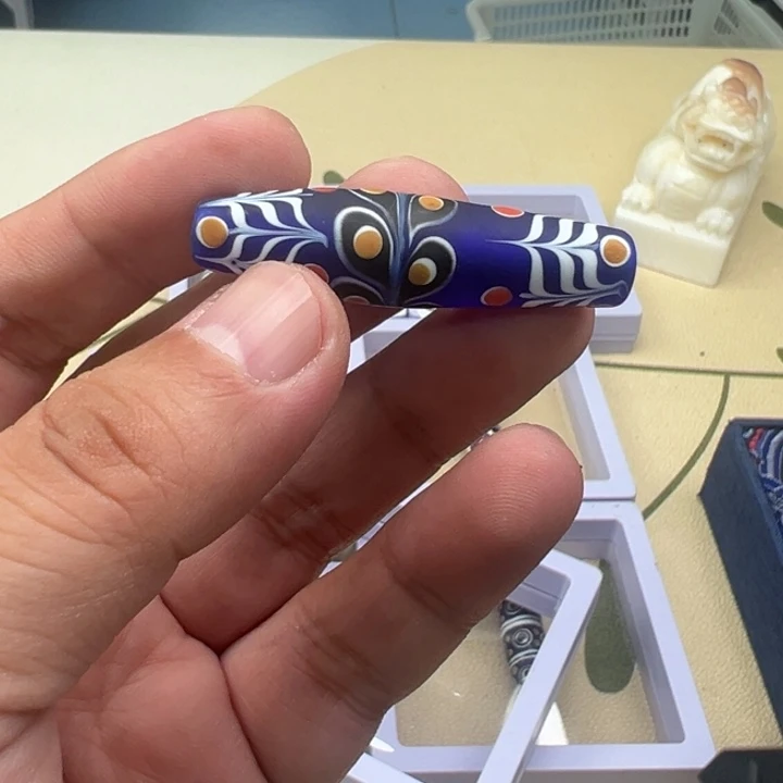 吊坠白玉菩提蓝色1700