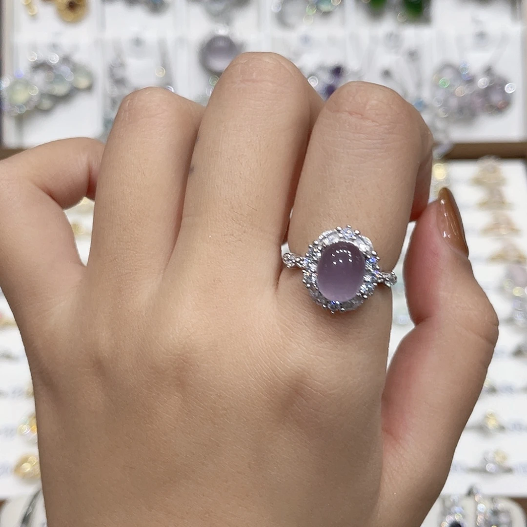 阿***￥萤石戒指银S925镶嵌