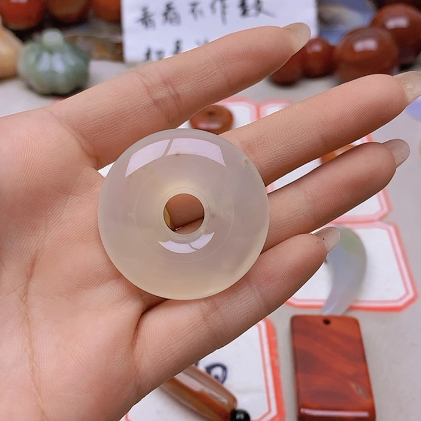 【闪购商品】未镶嵌玛瑙/玉髓珠宝半成品?**～