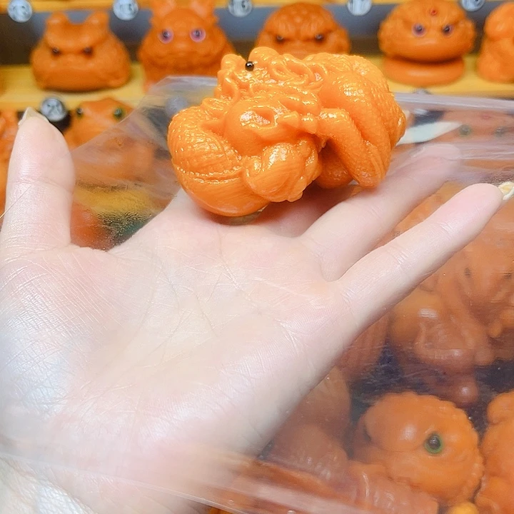 杨***火竹盘龙实心竹玉化