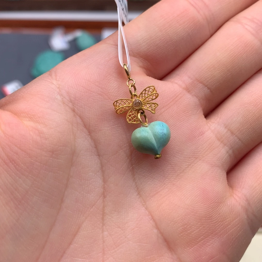 绿松石18K金镶嵌绿松石