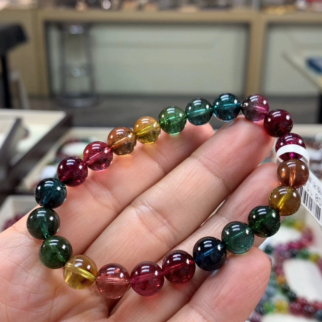 未镶嵌手链碧玺8.8左右