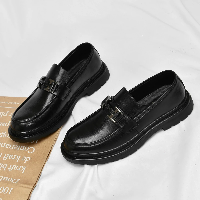 夏季新款男士一脚蹬乐福鞋透气柔软轻便百搭开车上班通勤男鞋9651