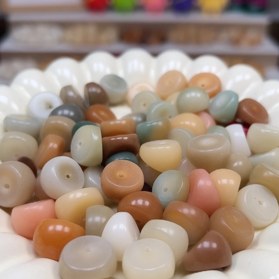 手串菩提根/象牙果微瑕卡14/15多宝大肠70颗