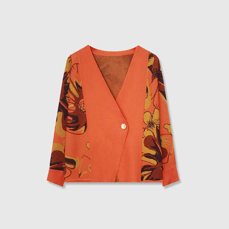 <TS2>金盏花新品女士宽松外套气质开衫时尚休闲女装3ZW0125882