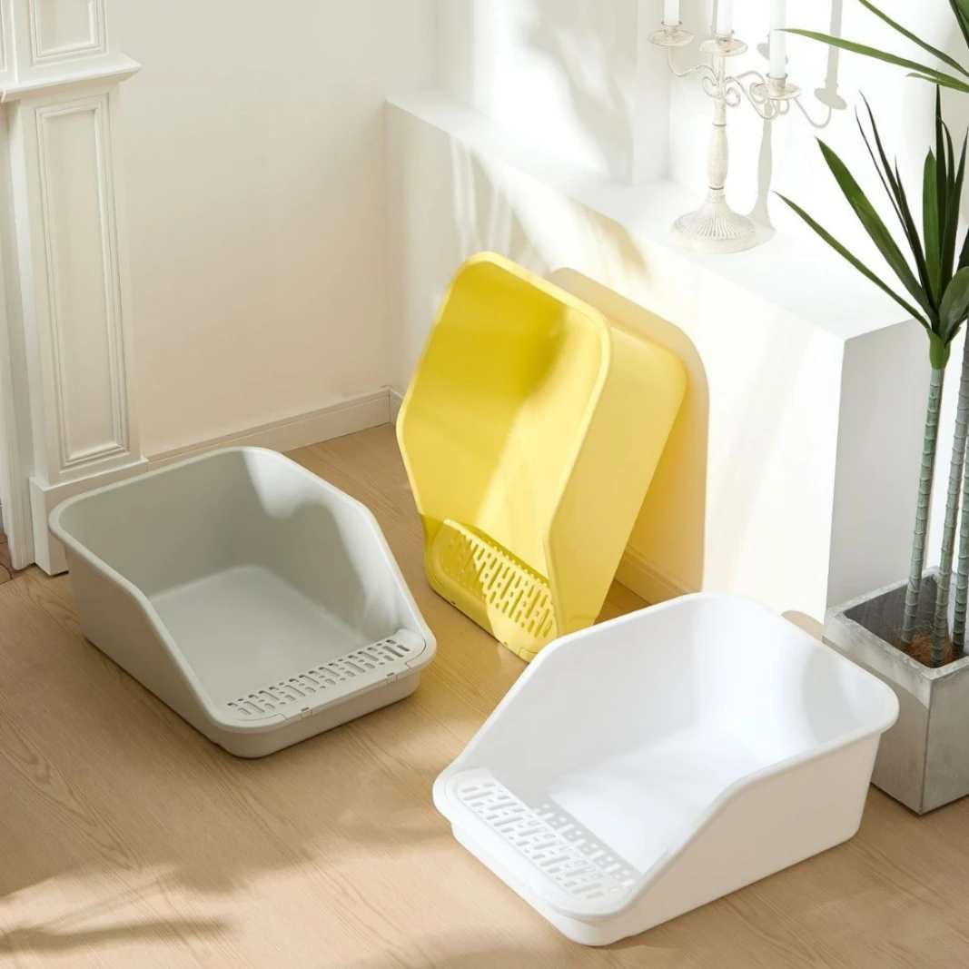 超大号猫砂盆号防外溅半封闭猫厕所开放式号猫沙盆幼猫屎盆子特大