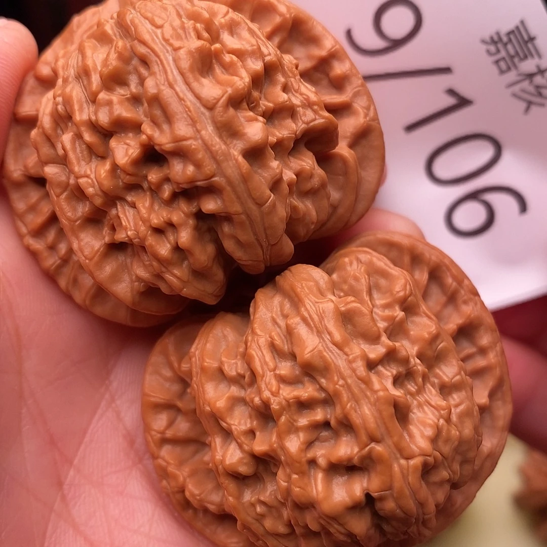 坦***荡把件文玩核桃44白狮子