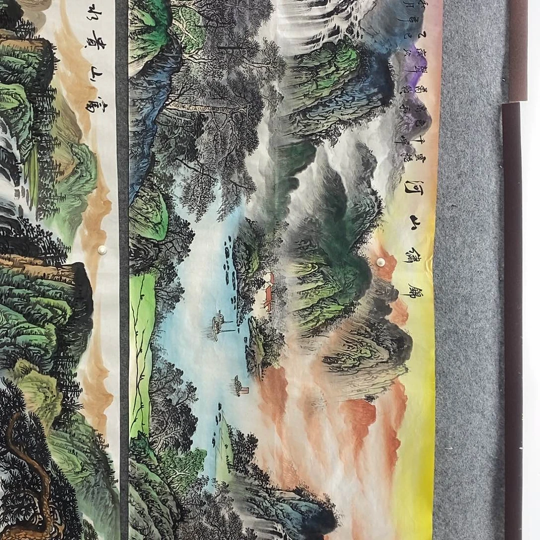 徐***扬横款锦绣山河小六尺画