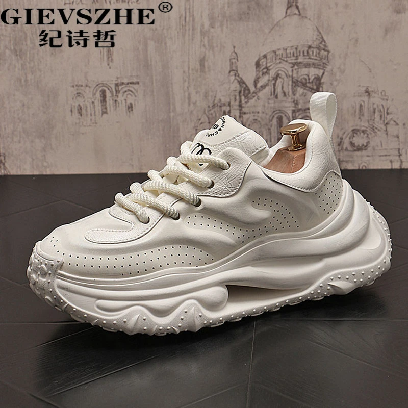 纪诗哲老爹鞋男款爆款2025新款春秋新款舒适百搭潮流时尚休闲鞋子