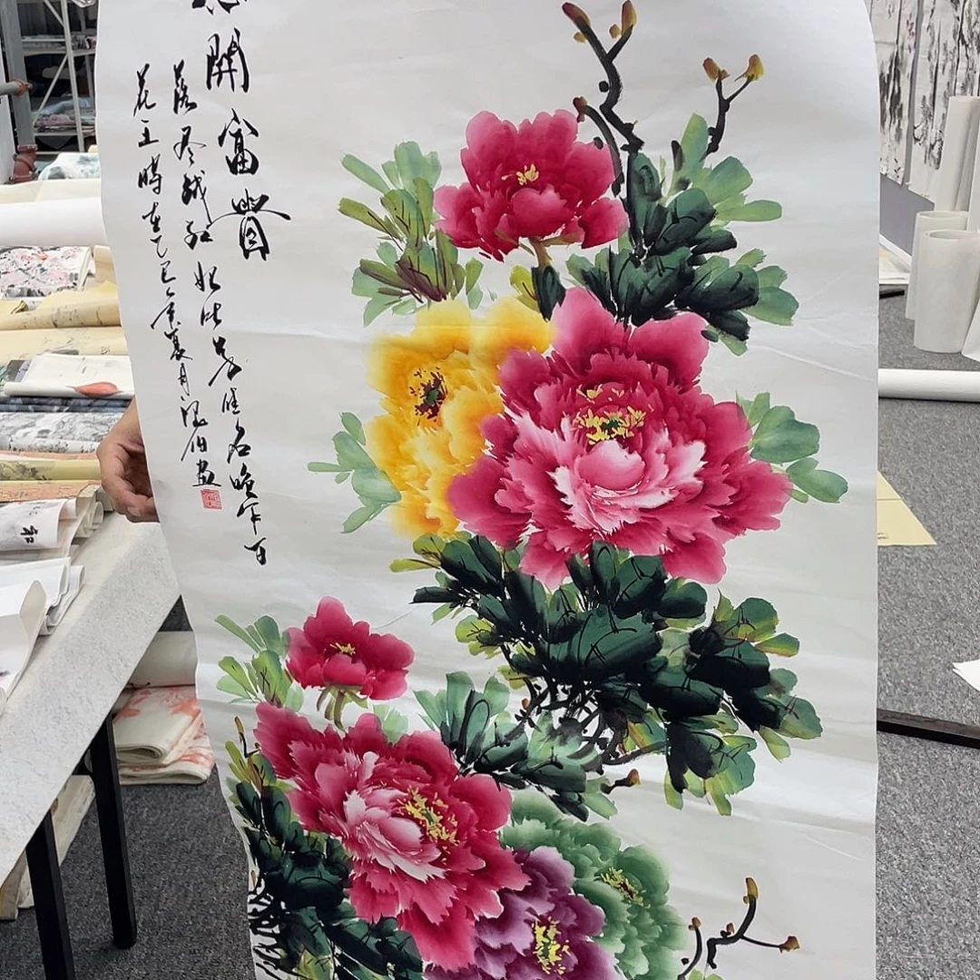 国画纯手绘字画宣纸
