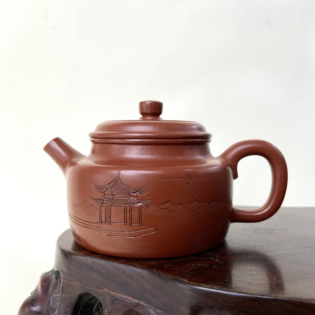 宜兴手工紫砂陶 （林碧青）茶壶GS4088-3