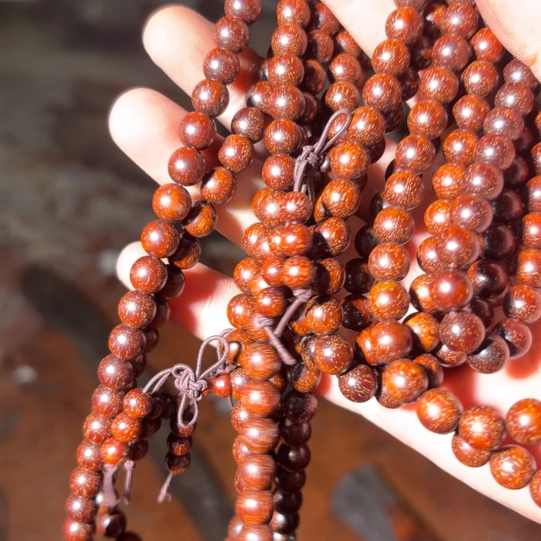 染料紫檀（血檀）0.8/108多圈